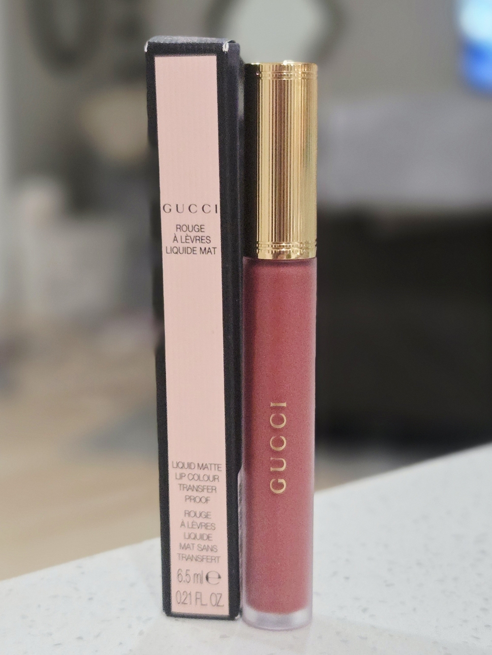 Gucci Liquid Matte Lip Colour — 203 Mildred Rosewood